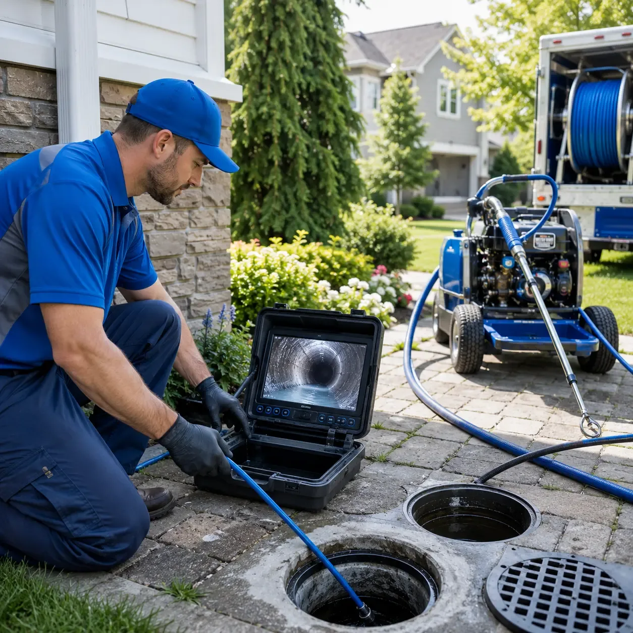 Outdoor drain cleaning professionals serving Etters, PA