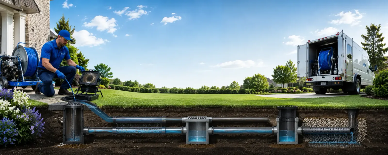 Outdoor drain cleaning information for Etters, PA